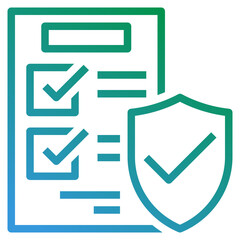 plan gradient line icon