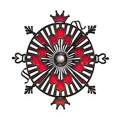 Grafisches abstraktes Ornament