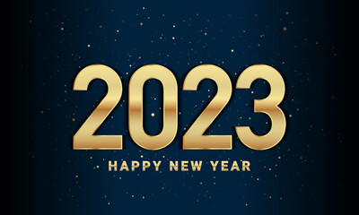 2023 Happy New Year Background Design. Vector Illustration.