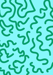 Squiggle Doodle Abstract Background