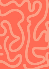 Squiggle Doodle Abstract Background