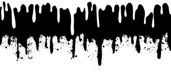 Black paint liquid dripping background