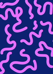 Squiggle Doodle Abstract Background