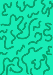 Squiggle Doodle Abstract Background