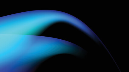 blue aurora background on black base