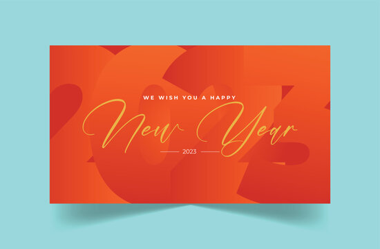 Happy New Year 2023 Banner Template