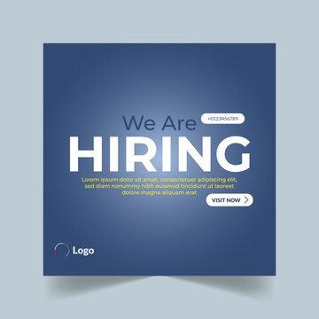 We Are Hiring Social Media Post Template