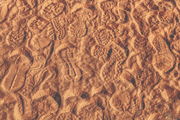 Footprints in Sand Texture