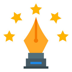 trophy flat icon