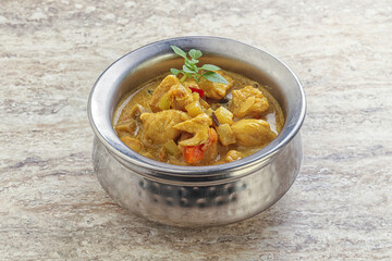 Thai yellow curry with chicken