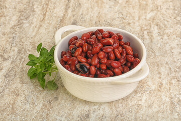 Red kidney bean in the bowl