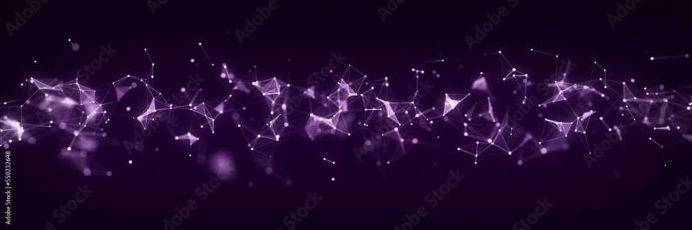 Poster futuristic global network connection structure. cyber security digital data flow. science background