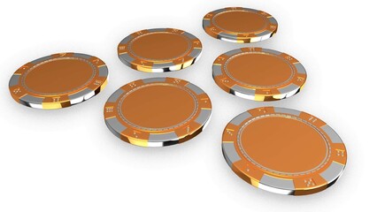 set of casino chips