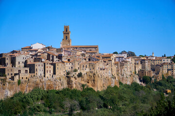 Fototapeta premium View of little medieval town Pitigliano, Tuscany, Italy