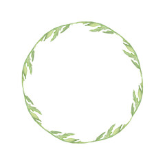 Watercolor wreath circle frame composition with hand drawn summer bright red poppy flowers. Isolated on white background. Design for invitations, wedding, love or greeting cards, paper, print, textile