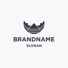 Mountain logo icon design template 