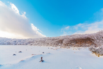 snowy winter mountain landscape