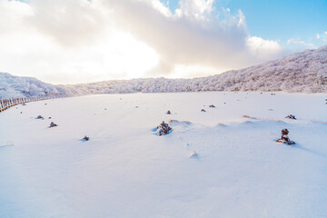 snowy winter mountain landscape