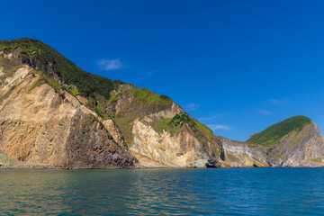 Fototapeta na wymiar Guishan Island and milk sea in Yilan of Taiwan