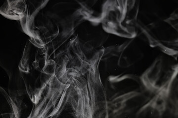 texture smoke on a black background abstract