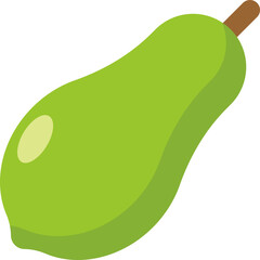 Fresh Fruits Flat Design Vector Illustration