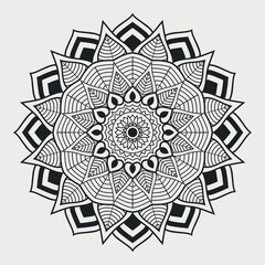 Multi-purpose decorative floral mandala elements, decorative ornamental mandala design background, Arabic Decorative hand-drawn mandala design