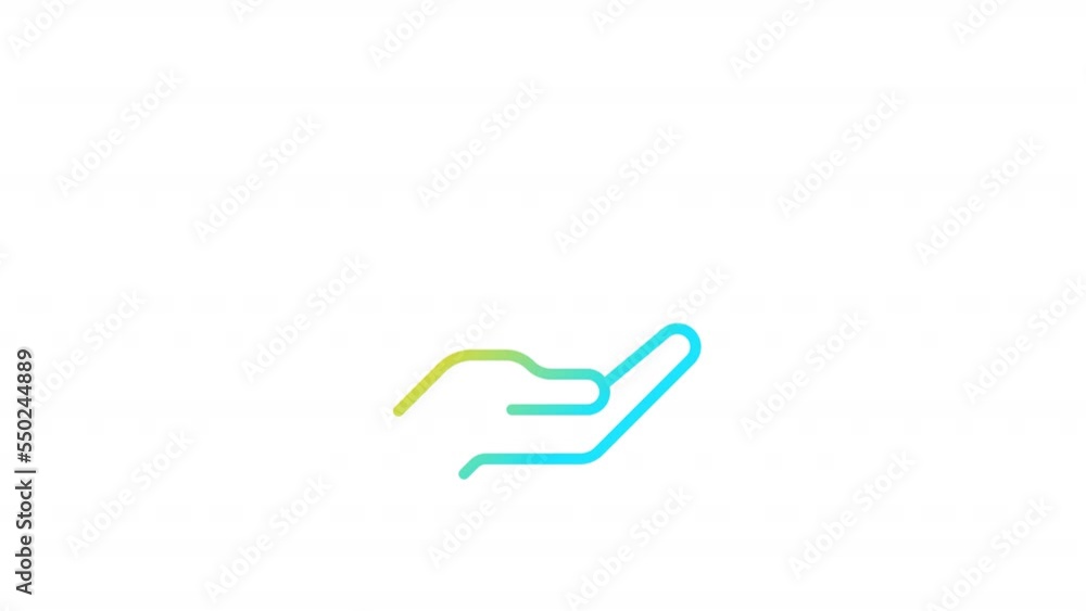 Poster animated huge bonus gradient ui icon. massive cash payment. seamless loop hd video with alpha channe
