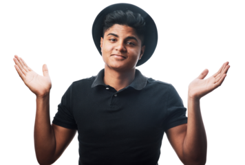 I can't help it that I'm this good-looking isolated on a transparent png background