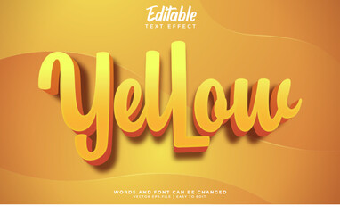 yellow text effect