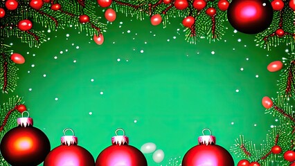 Christmas decorations. digital illustration. painting. beautiful scenario	