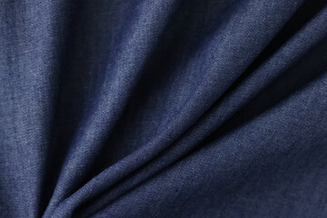 Naklejka na ściany i meble Shaped grey-blue textile as background.