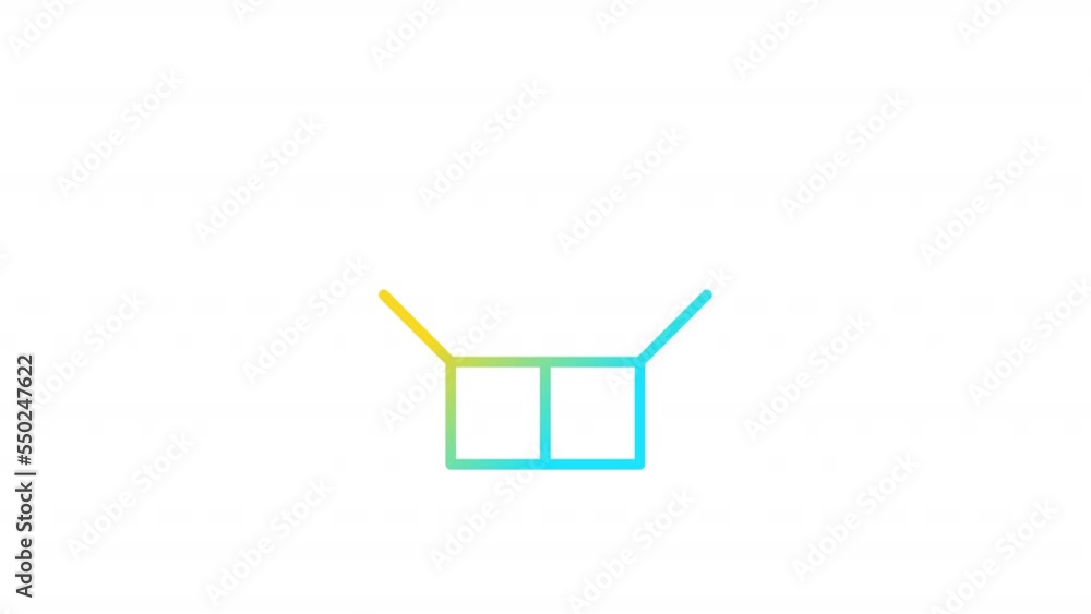 Aufkleber animated bundle gradient ui icon. special bulk offer. seamless loop hd video with alpha channel on t