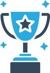 Winner Trophy Vector Icon
