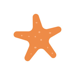 Starfish Vector illustration shown on white background. 