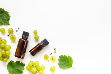 Skin care organic cosmetic - grape seed oil with grapes berries