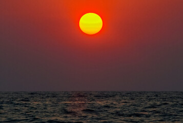 Sunset On Ocean's Horizon