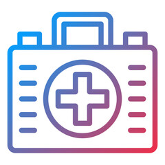 Obraz premium First Aid Kit Icon Style