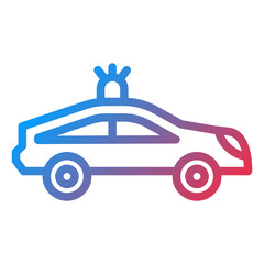 Police Car Icon Style