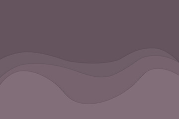 trendy pastel plum colour 3d paper cut wavy background with copy space