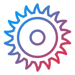 Circular Saw Icon Style