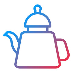 Tea Pot Icon Style