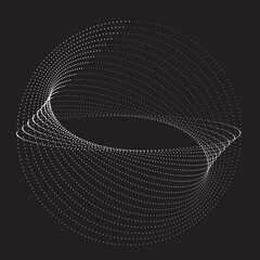 Abstract oval Lines Background with geometric circles . Vector rotating ellipse Line Design . Poster template . Concentric circles logo .Minimal art 