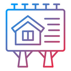 House Billboard Icon Style