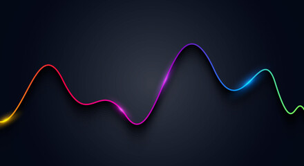 Rainbow Color Amplifier Line, Music Concept