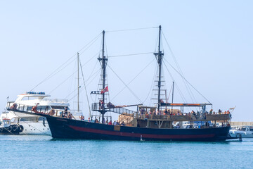 Naklejka premium Large Pleasure Boat