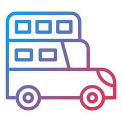 Double Decker Icon Style