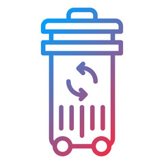 Trash Can Icon Style
