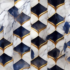 Marble seamless pattern with golden accents.