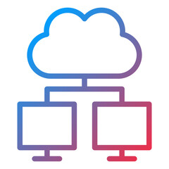 Cloud computing Icon Style