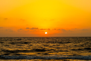 Sunset On Ocean's Horizon